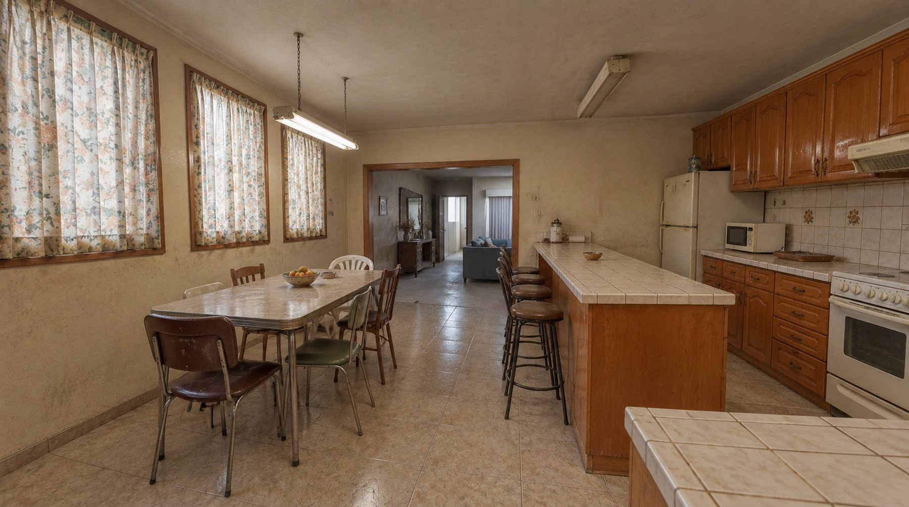 Recreación de la cocina sin diseñar